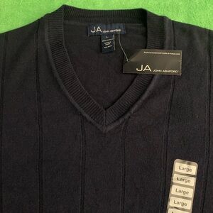 JOHN ASHFORD 100% Acrylic V Neck Golf Sweater